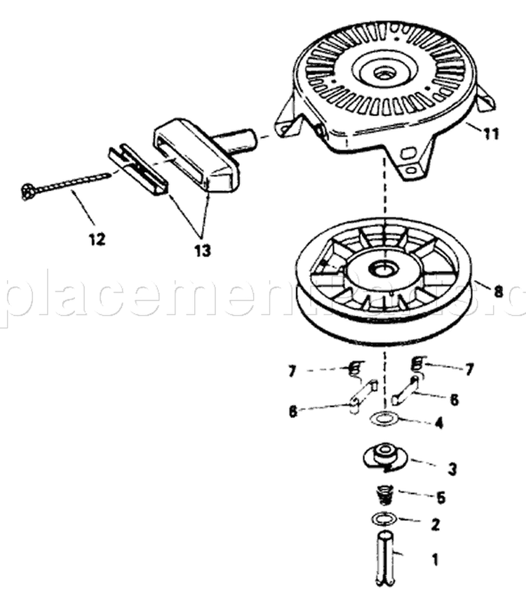 Page C Diagram and Parts List for 9447-0  Briggs and Stratton Generator
